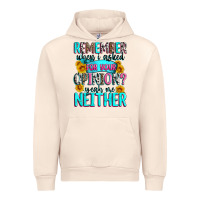 Sandshell remember when i asked for your opinion Urban Hoodie - Zillion Design Studio
