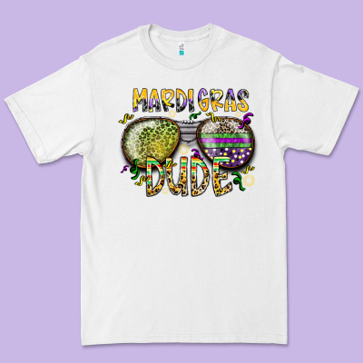 Mardi Gras Dude Premium Tee Designed By Sublimationcraftshop