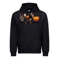 Black Peace Love Halloween Urban Hoodie - texasbilliewilder