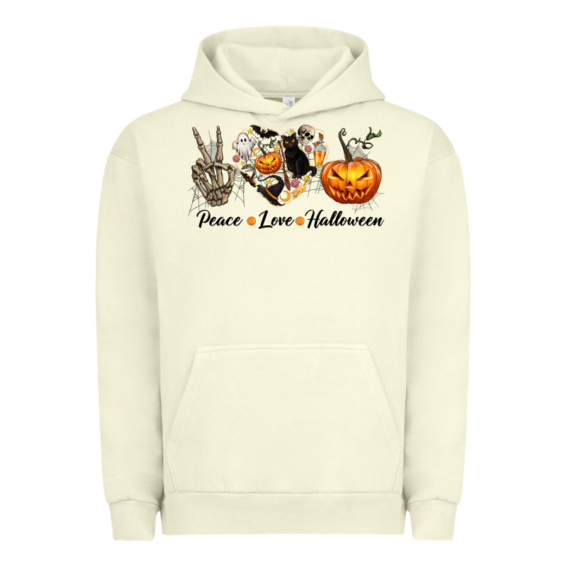 Peace Love Halloween Urban Hoodie by texasbilliewilder | Teevron