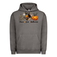Pigment Tornado Peace Love Halloween Urban Hoodie - texasbilliewilder
