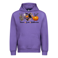 Tulip Peace Love Halloween Urban Hoodie - texasbilliewilder