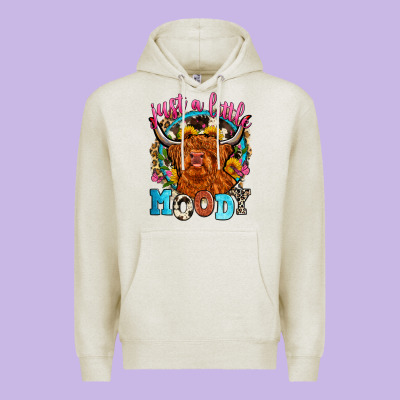 Just A Little Moody Premium Hoodie Designed By Zillion Design Studio