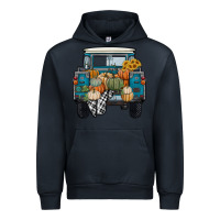 Navy pumpkin truck Urban Hoodie - RanaPortraitStore
