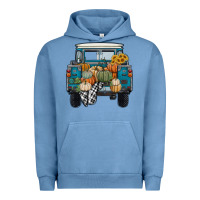 Pigment Pebble Blue pumpkin truck Urban Hoodie - RanaPortraitStore