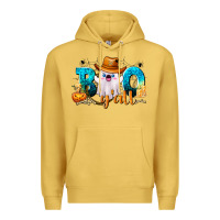 Antique Gold Boo Y'all Premium Hoodie - texasbilliewilder