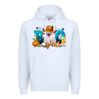 White Boo Y'all Premium Hoodie - texasbilliewilder