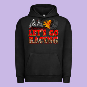 Let's Go Racing Urban Hoodie Designed By Zillion Design Studio