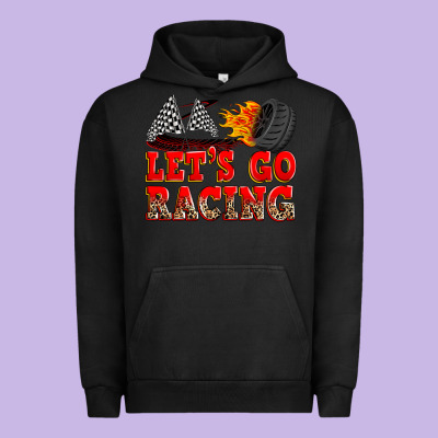 Let's Go Racing Urban Hoodie Designed By Zillion Design Studio