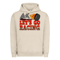 Pigment French Oak let's go racing Urban Hoodie - Zillion Design Studio