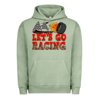 Pigment Oil Green let's go racing Urban Hoodie - Zillion Design Studio