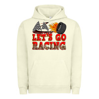 Pigment Pistachio let's go racing Urban Hoodie - Zillion Design Studio