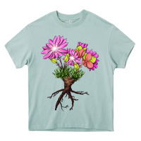 Arona Bitterroot Flower Heavy Core Tee - LillyAllenDesigns