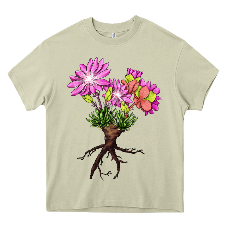 Bitterroot Flower Heavy Core Tee by LillyAllenDesigns | Teevron