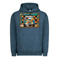 Pigment Midnight Navy pumpkin season truck Urban Hoodie - RanaPortraitStore