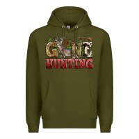 Army Green gone hunting Premium Hoodie - Zillion Design Studio