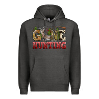 Charcoal Heather gone hunting Premium Hoodie - Zillion Design Studio
