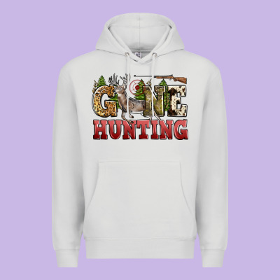 Gone Hunting Premium Hoodie Designed By Zillion Design Studio