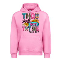 Fuchsia Pink thou shalt not try me mood 24 7 Urban Hoodie - Zillion Design Studio
