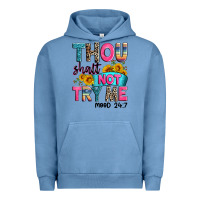 Pigment Pebble Blue thou shalt not try me mood 24 7 Urban Hoodie - Zillion Design Studio
