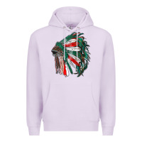 Lilac mexican flag indian headdress Premium Hoodie - RanaPortraitStore
