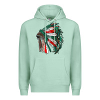 Seafoam mexican flag indian headdress Premium Hoodie - RanaPortraitStore