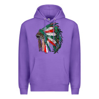Purple mexican flag indian headdress Premium Hoodie - RanaPortraitStore