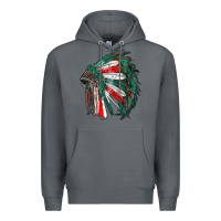 Rock mexican flag indian headdress Premium Hoodie - RanaPortraitStore