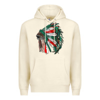 Sandshell mexican flag indian headdress Premium Hoodie - RanaPortraitStore