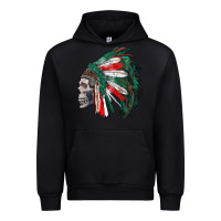 Black mexican indian headdress with skull Urban Hoodie - RanaPortraitStore