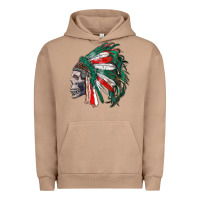 Pigment Burro mexican indian headdress with skull Urban Hoodie - RanaPortraitStore