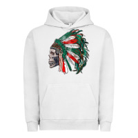 Pigment Lunar Rock mexican indian headdress with skull Urban Hoodie - RanaPortraitStore