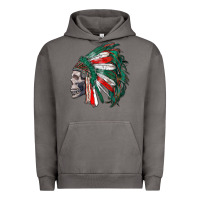 Mexican Indian Headdress With Skull Urban Hoodie | Teevron