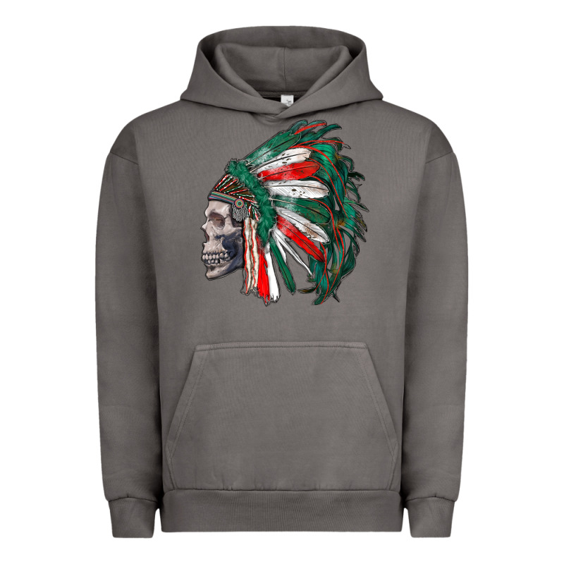 Mexican Indian Headdress With Skull Urban Hoodie by RanaPortraitStore | Teevron