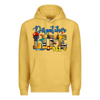 Antique Gold dispatcher life Premium Hoodie - Zillion Design Studio