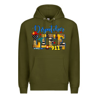 Army Green dispatcher life Premium Hoodie - Zillion Design Studio