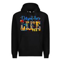 Black dispatcher life Premium Hoodie - Zillion Design Studio