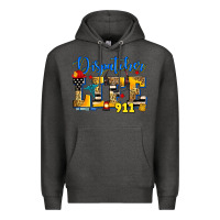 Charcoal Heather dispatcher life Premium Hoodie - Zillion Design Studio