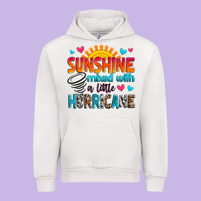 Sunshine Mixed With A Little Hurricane Urban Hoodie Designed By Zillion Design Studio