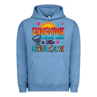 Pigment Pebble Blue sunshine mixed with a little hurricane Urban Hoodie - Zillion Design Studio
