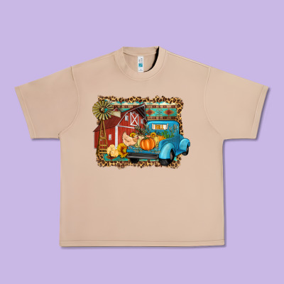 Farm Life Fall Barn And Truck Urban Heavy Tee Designed By Artiststas