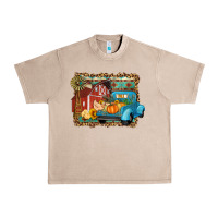French Oak Farm Life Fall Barn And Truck Urban Heavy Tee - Artiststas