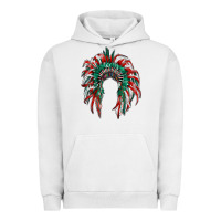 Pigment Lunar Rock mexican flag indian headdress Urban Hoodie - RanaPortraitStore