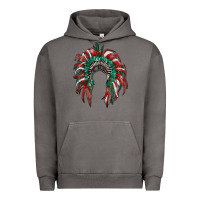 Pigment Tornado mexican flag indian headdress Urban Hoodie - RanaPortraitStore