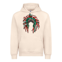 Sandshell mexican flag indian headdress Urban Hoodie - RanaPortraitStore