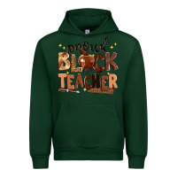 Forest Green proud black teacher Urban Hoodie - Zillion Design Studio