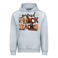 Heather Grey proud black teacher Urban Hoodie - Zillion Design Studio