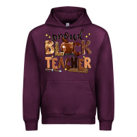 Mauve Wine proud black teacher Urban Hoodie - Zillion Design Studio