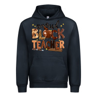 Navy proud black teacher Urban Hoodie - Zillion Design Studio