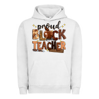 Pigment Lunar Rock proud black teacher Urban Hoodie - Zillion Design Studio